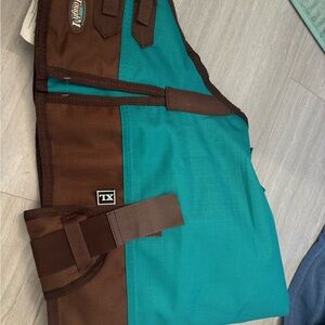 Teal and Brown Dog Vest